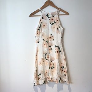 Dynamite Floral White Dress XSmall